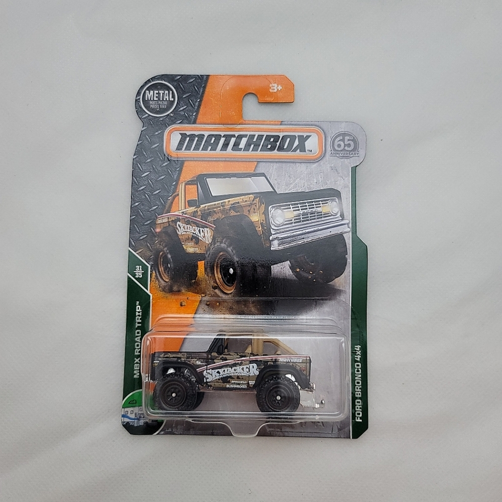Matchbox 65th Anniversary Ford Bronco 4x4 MBX ROAD TRIP
